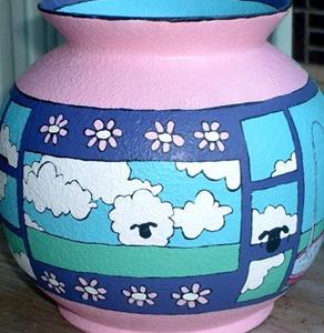 Detail Image for art Little Bo Peep Vase