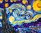 Art: Reproduction Van Gogh Starry Night by Artist Judith D. Porto