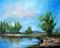 Art: Wildflowers by the Lake by Artist Torrie Smiley