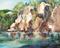 Art: The Rocks of Lake Lure by Artist Torrie Smiley