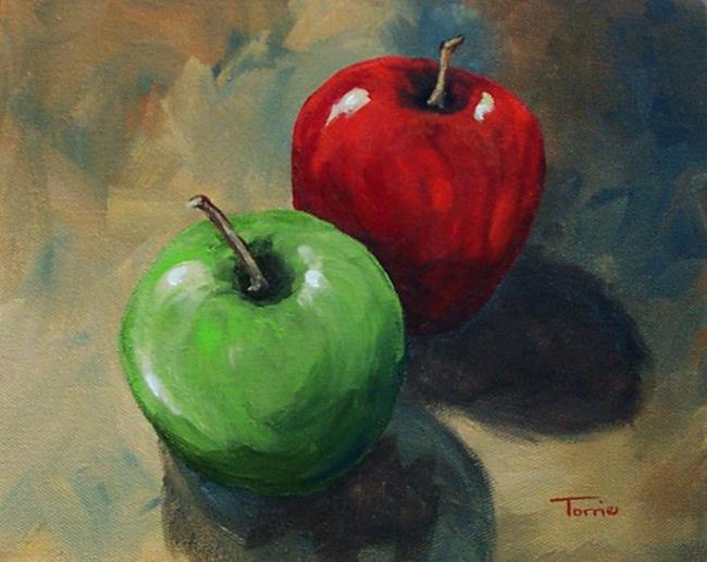 Træ Fælles valg udløb Red and Green Apple - by Torrie Smiley from Gallery