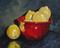 Art: Lemons and Red Bowl III by Artist Torrie Smiley
