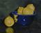 Art: Lemons and Blue Bowl III by Artist Torrie Smiley