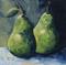 Art: Two Green Pears II by Artist Torrie Smiley