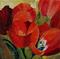 Art: Red Tulips by Artist Torrie Smiley