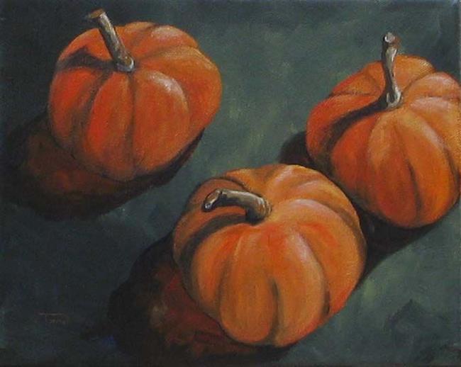 Art: Fall Pumpkins by Artist Torrie Smiley