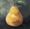 Art: Small Gold Pear by Artist Torrie Smiley