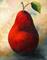 Art: The Wine Red Pear by Artist Torrie Smiley