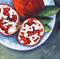 Art: Pomegranates on a Plate by Artist Torrie Smiley