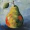 Art: Single Small Pear by Artist Torrie Smiley