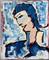Art: Blue Haired Boy by Artist Diane G. Casey
