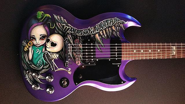 Art: Morbidly Adorable Guitar by Artist Misty Monster (Benson)