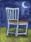 Art: Chair Watching the Moon Rise by Artist Catherine Darling Hostetter