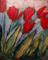 Art: Six Orange Tulips by Artist Jennifer Lommers