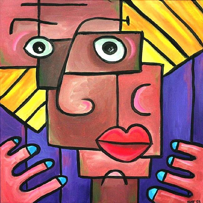 Art: Blue Nails by Artist Amanda Hone