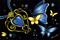 Art: Butterflies & Hearts #9 Blue Heart by Artist Elaina Wagner