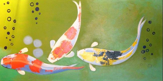 Art: Bubbly Koi by Artist Aisyah Ang
