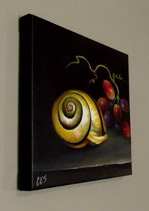 Detail Image for art Snail Shell and Grapes