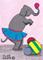 Art: Dancing Elephant by Artist Dee Turner