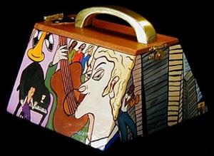 Detail Image for art City Street Blues Cigar Box Purse