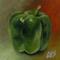 Art: Green Bell Pepper by Artist Christine E. S. Code ~CES~