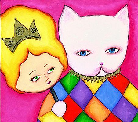 Art: chat avec masque de marquise by Artist April