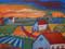 Art: Red Roof  Farm by Artist Virginia Kilpatrick