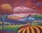 Art: Crimson Sky by Artist Virginia Kilpatrick