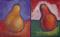 Art: Pears Diptych by Artist Virginia Kilpatrick