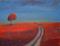 Art: Poppy Lined Road by Artist Virginia Kilpatrick