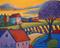 Art: Purple Leaf Landscape by Artist Virginia Kilpatrick