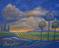Art: Purple Plains With Trees by Artist Virginia Kilpatrick
