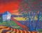 Art: Blue Trees by Artist Virginia Kilpatrick
