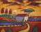 Art: Red Valley Landscape by Artist Virginia Kilpatrick
