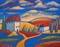 Art: Yellow Road Landscape by Artist Virginia Kilpatrick