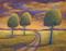 Art: Trees by The Road by Artist Virginia Kilpatrick