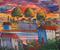 Art: Village by The Water by Artist Virginia Kilpatrick