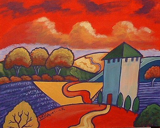 Art: Lavender House by Artist Virginia Kilpatrick