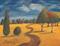 Art: Tree Landscape With Road by Artist Virginia Kilpatrick