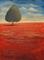 Art: Tree In Red Field by Artist Virginia Kilpatrick