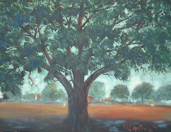 Art: Shadow Oak by Artist Virginia Kilpatrick