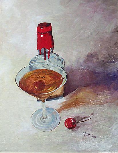 Art: Bourbon Manhattan by Artist Torrie Smiley