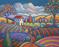 Art: Fauve Afternoon Landscape by Artist Virginia Kilpatrick