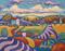 Art: Pink Sky Landscape by Artist Virginia Kilpatrick