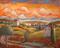 Art: Sunny Tuscan Landscape by Artist Virginia Kilpatrick