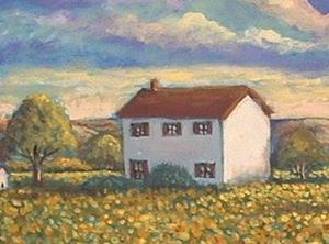 Detail Image for art Tuscan Sunflowers Landscape