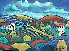Art: Golden Road Fauve by Artist Virginia Kilpatrick