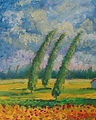 Detail Image for art Windy Day Trees