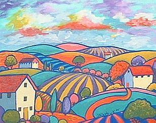 Art: Fauve Hills by Artist Virginia Kilpatrick