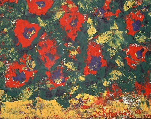 Art: Sunlight Flowers by Kilpatrick EBSQ+ by Artist Virginia Kilpatrick